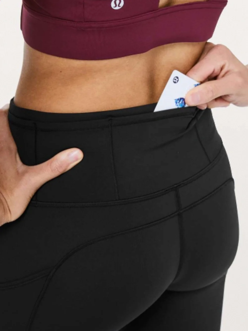 Lululemon Fast & Free 7/8 Tight black Non-Reflective Nulux 25 Size 2 leggings - Picture 3 of 9